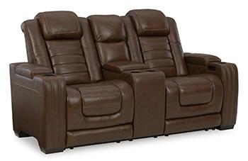 Backtrack Power Reclining Loveseat with Console