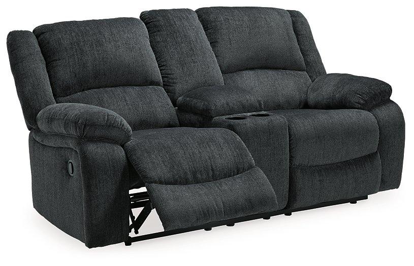 Draycoll Reclining Loveseat with Console