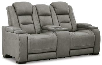 The Man-Den Power Reclining Loveseat with Console