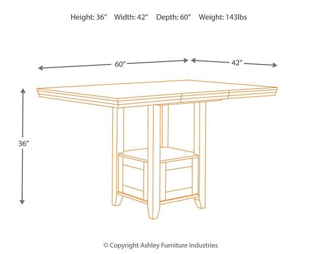 Ralene Counter Height Dining Extension Table