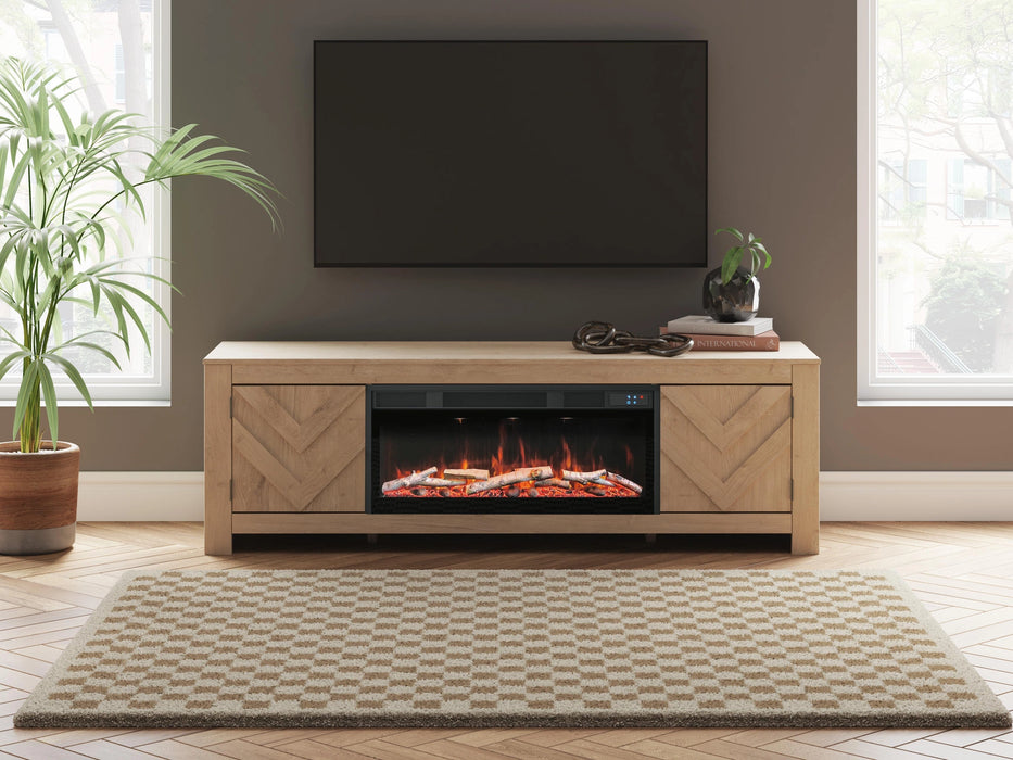 Cayboni 71" TV Stand with Electric Fireplace